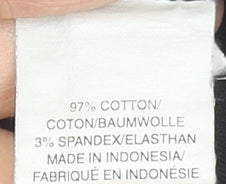 GAP Women's Black Long Sleeve Stretch Cotton T-Shirt S