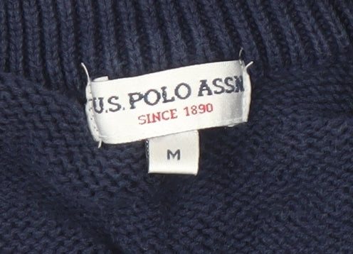 Womens UK Size M U.S. Polo Assn. Blue Pullover Sweatshirt