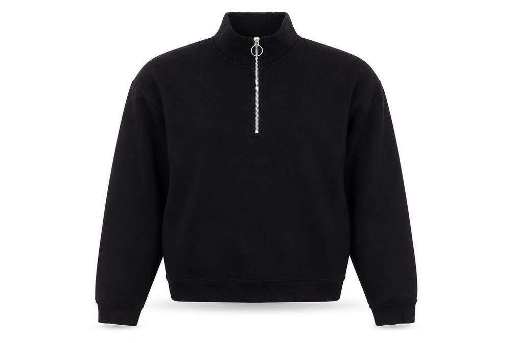 Womens UK Size 12 Pull&Bear Black Pullover Sweatshirt