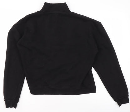 Womens UK Size 12 Pull&Bear Black Pullover Sweatshirt