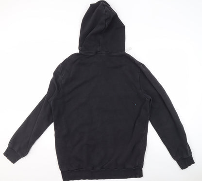 Mens UK Size M Reebok Black Pullover Hoodie