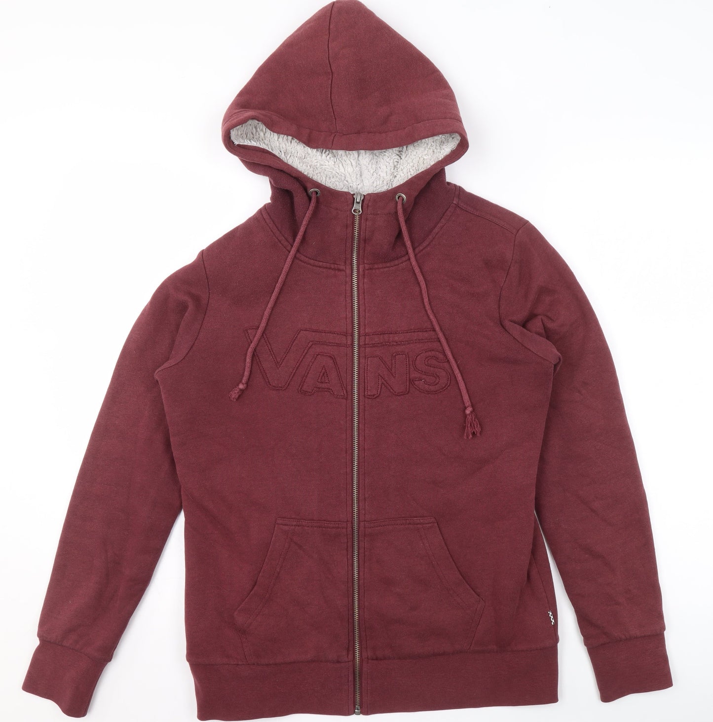 Womens UK Size S VANS Red Basic Jacket