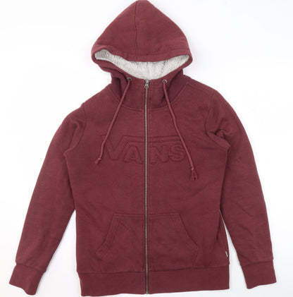 Womens UK Size S VANS Red Basic Jacket