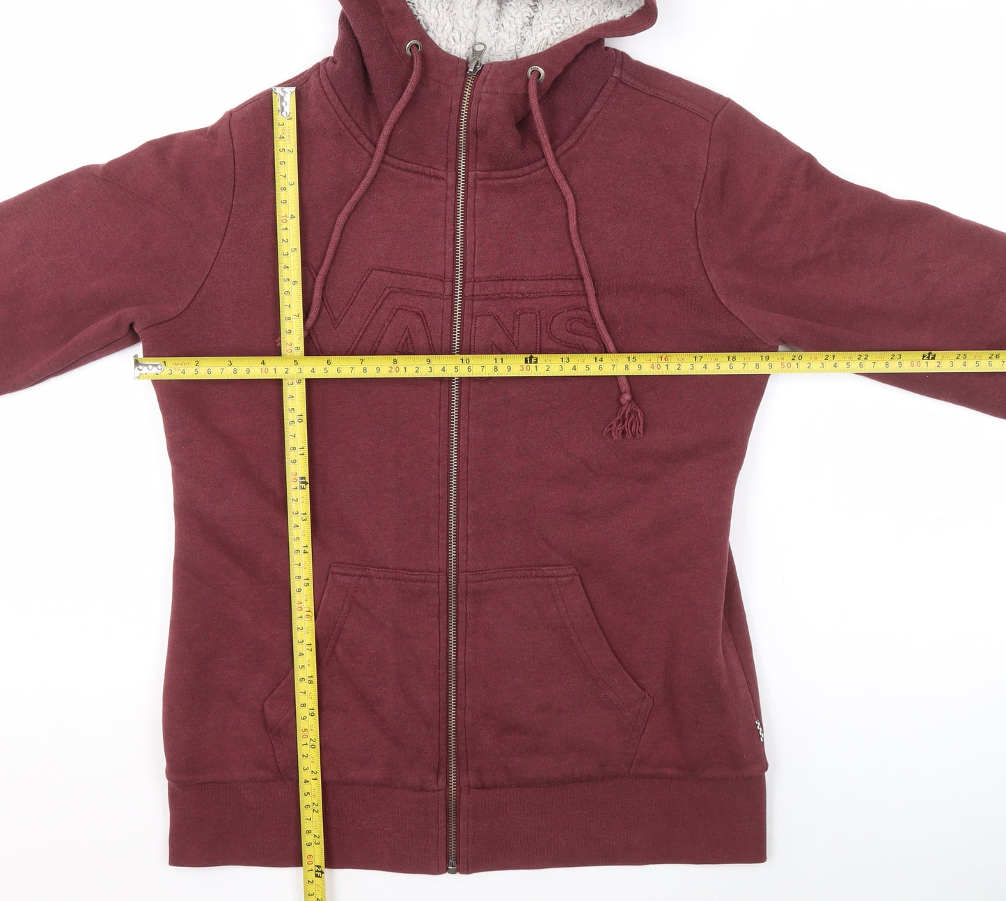 Womens UK Size S VANS Red Basic Jacket