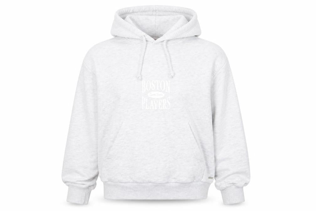 Front view of Pull&Bear Teen Women Grey Hoodie XS Boston Players Print