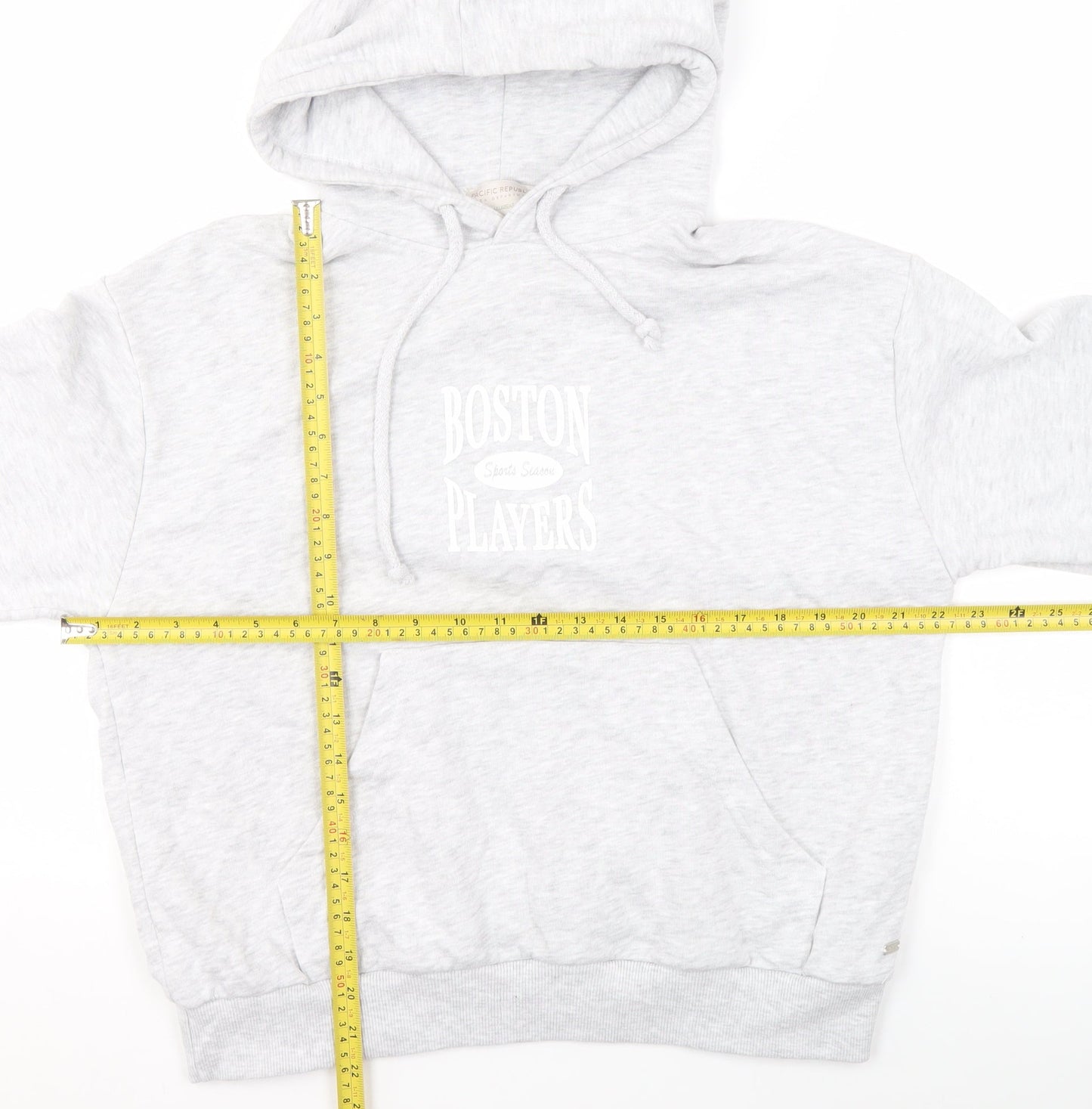 Teens UK Size XS Pull & Bear Grey Pullover Hoodie