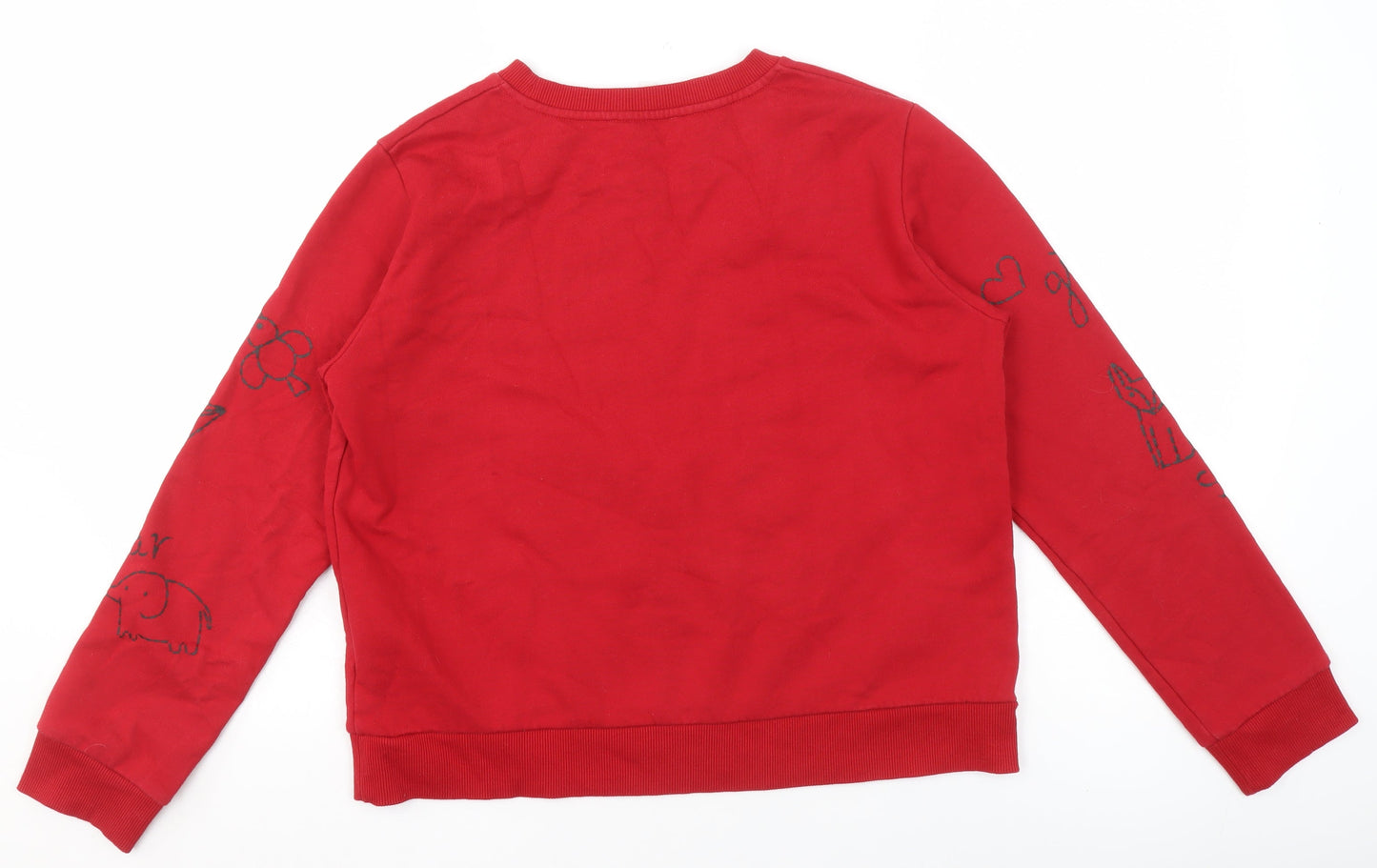 Womens UK Size S b+ab Red Pullover Sweatshirt