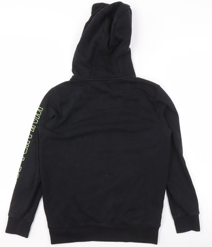 Boys UK Size 10-11 Years Marvel Black Pullover Hoodie