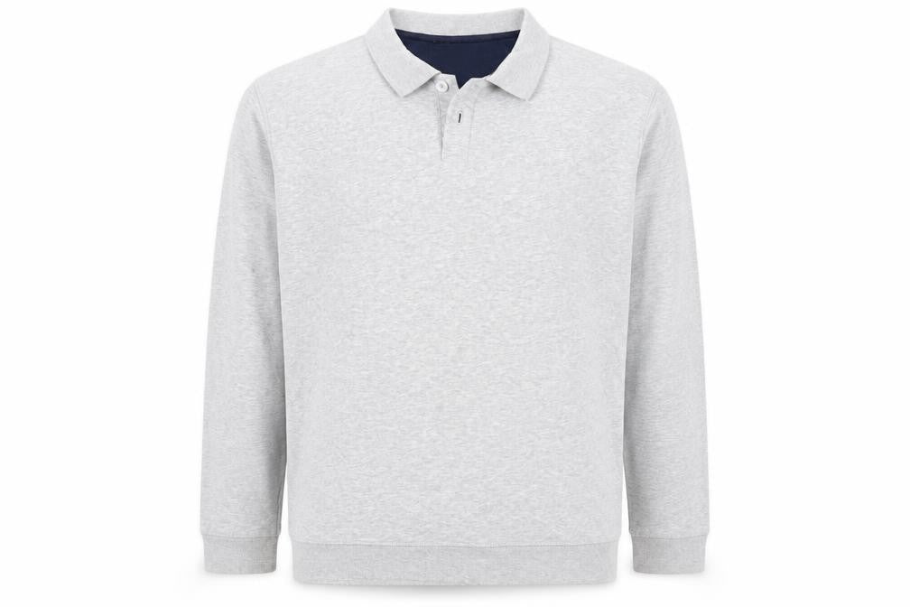Mens UK Size 2XL James Pringle Grey Henley Sweatshirt