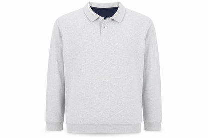 Mens UK Size 2XL James Pringle Grey Henley Sweatshirt