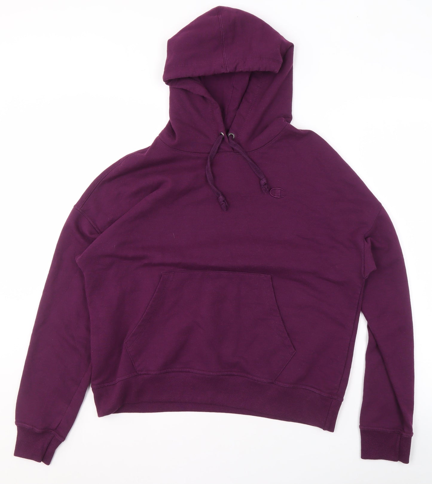Womens UK Size M Champion Purple Pullover Hoodie