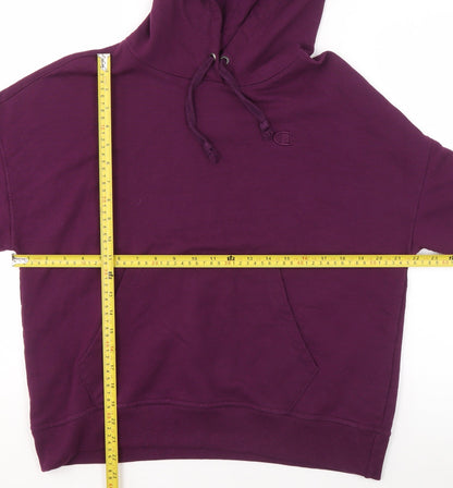 Womens UK Size M Champion Purple Pullover Hoodie