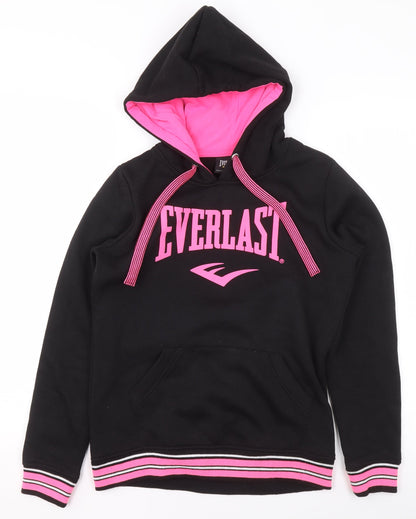 Everlast Women Black & Pink Pullover Hoodie Size 10