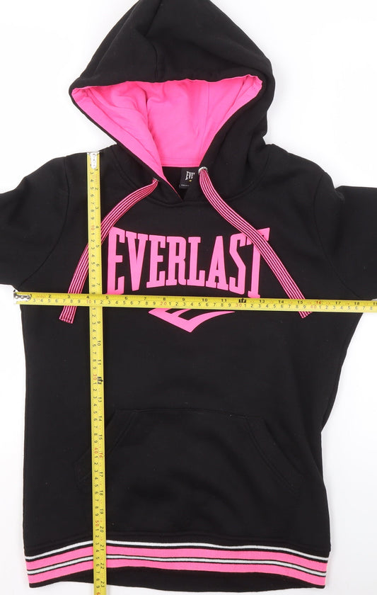 Everlast Women Black & Pink Pullover Hoodie Size 10
