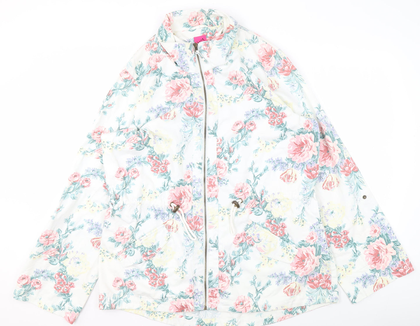 George Womens Multicoloured Floral Rain Coat Jacket Size 18