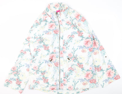 George Womens Multicoloured Floral Rain Coat Jacket Size 18
