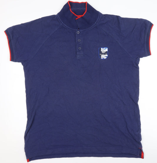 Mens UK Size L Team GB Cotton Polo Shirt