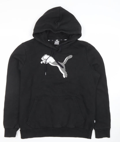 Womens UK Size M PUMA Black Pullover Hoodie
