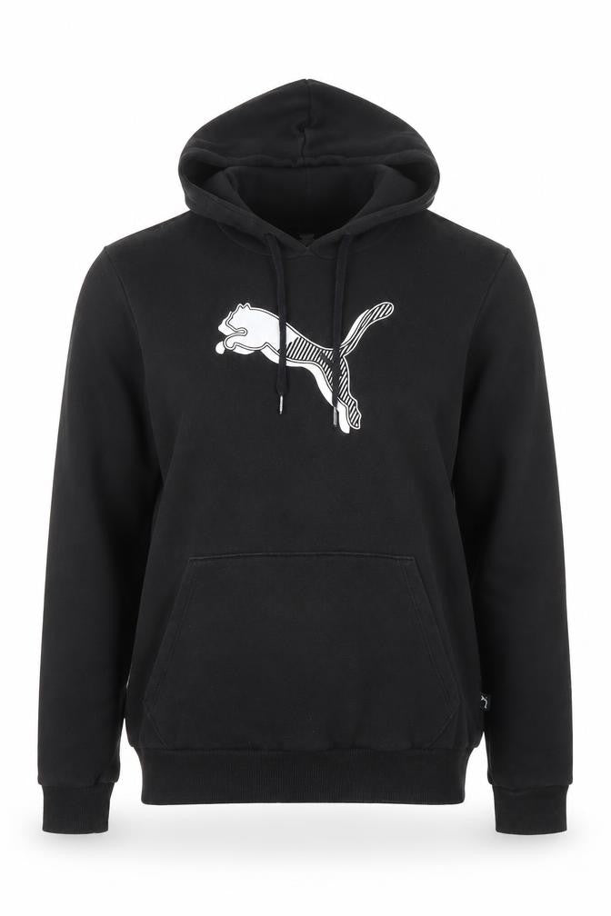 Womens UK Size M PUMA Black Pullover Hoodie