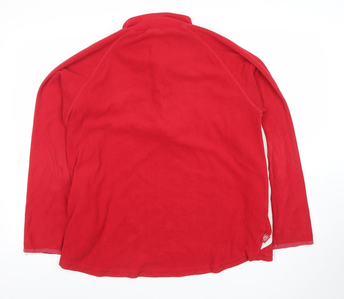 Virgin London Marathon Red Men's Medium 1/4 Zip Fleece Sweatshirt