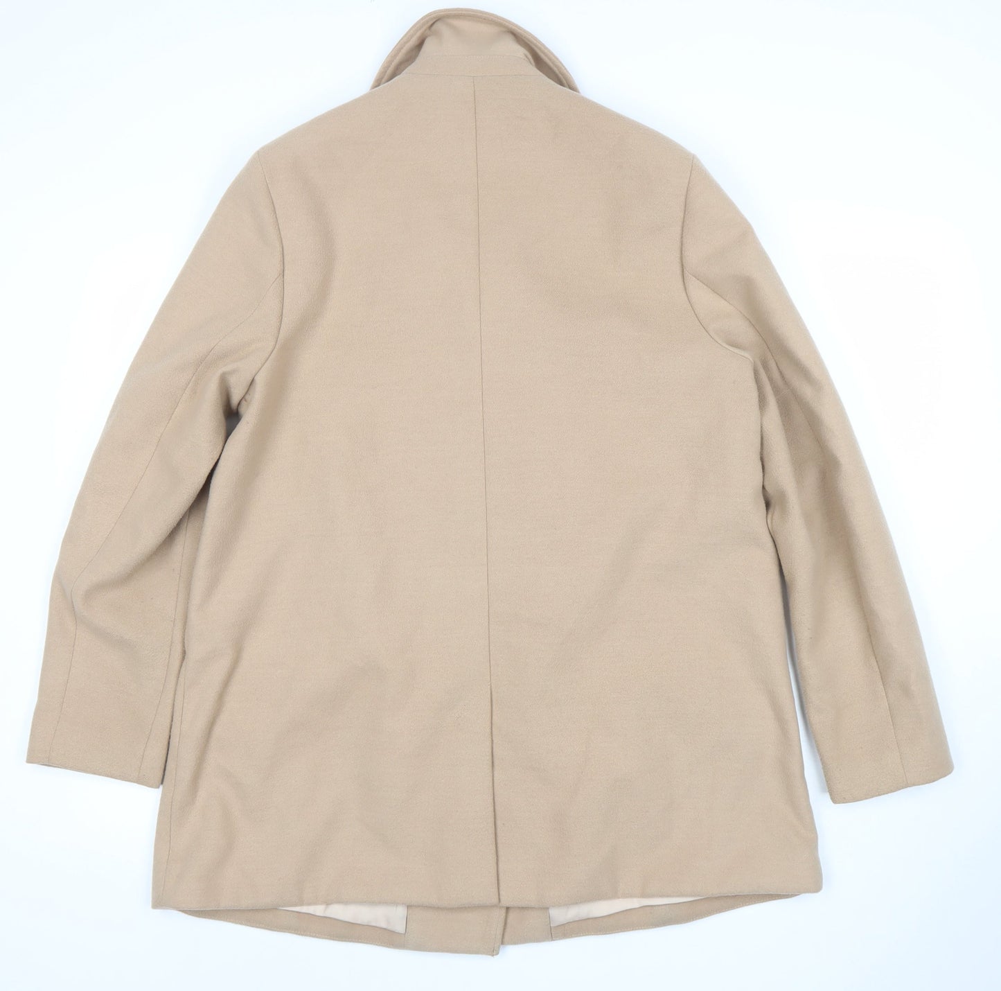 Womens UK Size 16 River Island Beige Biker Coat