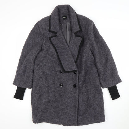 Womens UK Size S Oasis Grey Overcoat