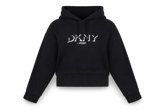 Womens UK Size 12 DKNY Black Pullover Hoodie