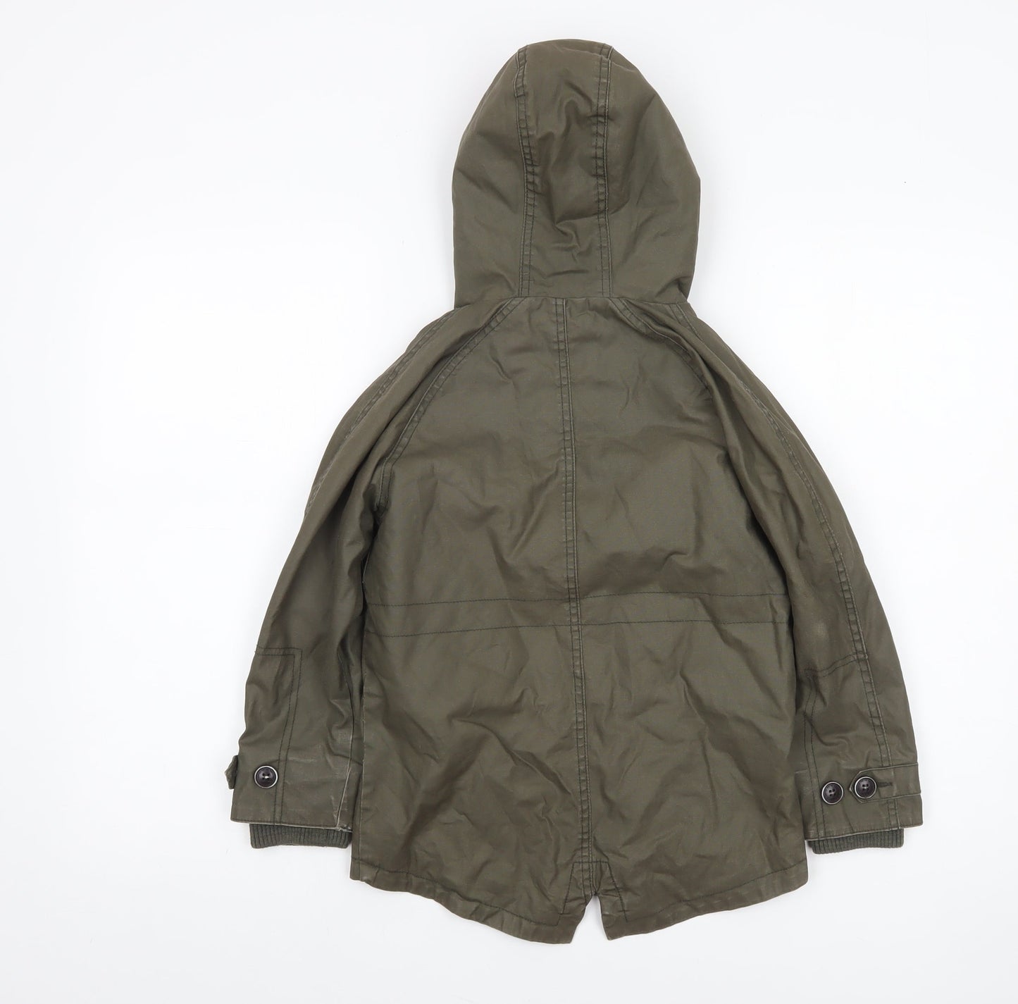 Boys UK Size 6 Years NEXT Green Parka Coat