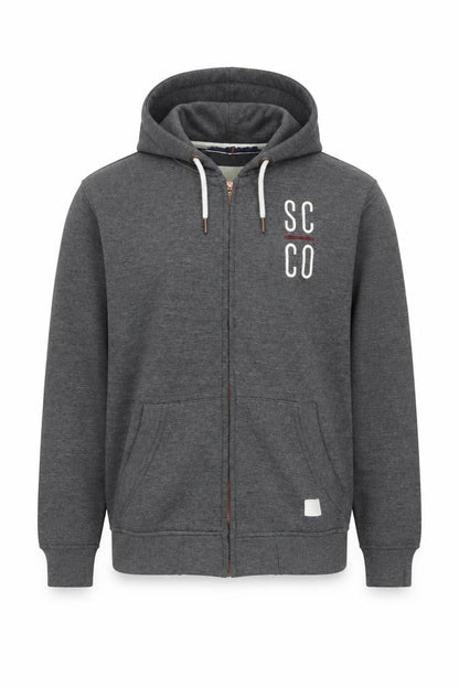 Mens UK Size L SoulCal & Co Grey Full Zip Hoodie