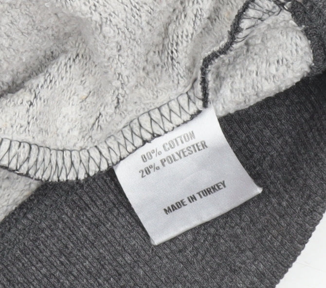 Mens UK Size L SoulCal & Co Grey Full Zip Hoodie