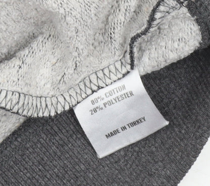 Mens UK Size L SoulCal & Co Grey Full Zip Hoodie