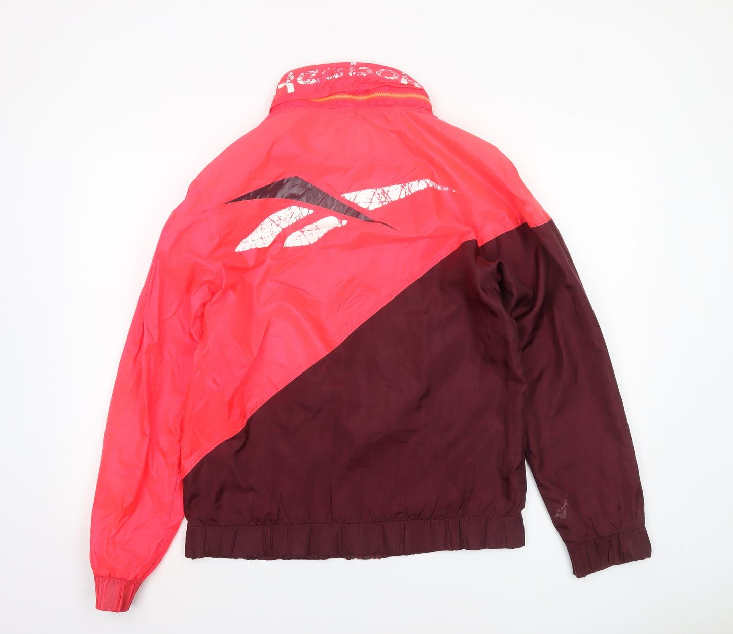 Womens UK Size S Reebok Red Windbreaker Coat
