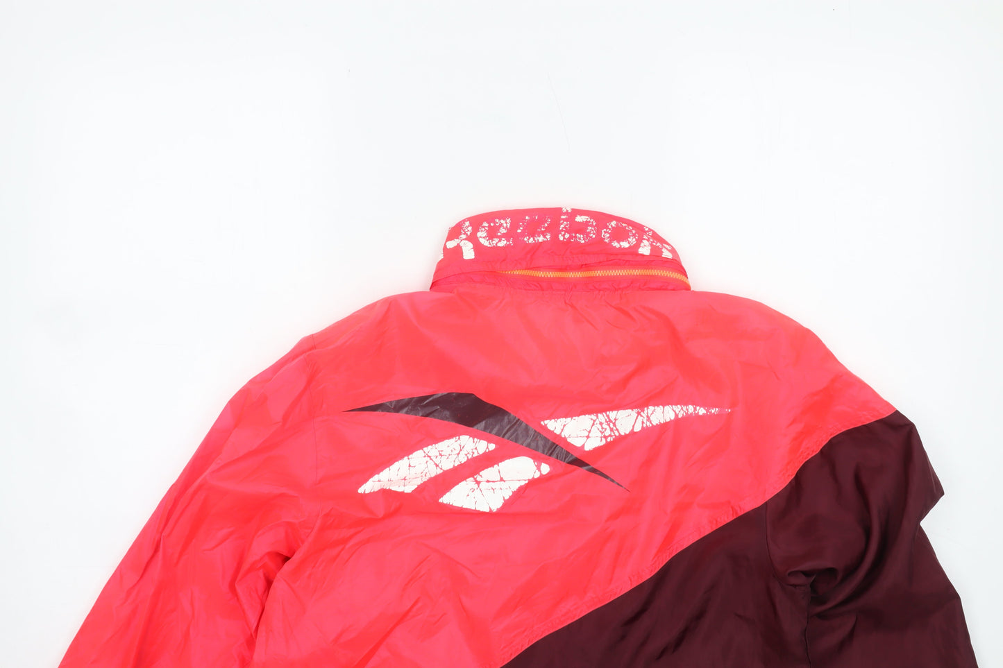Womens UK Size S Reebok Red Windbreaker Coat