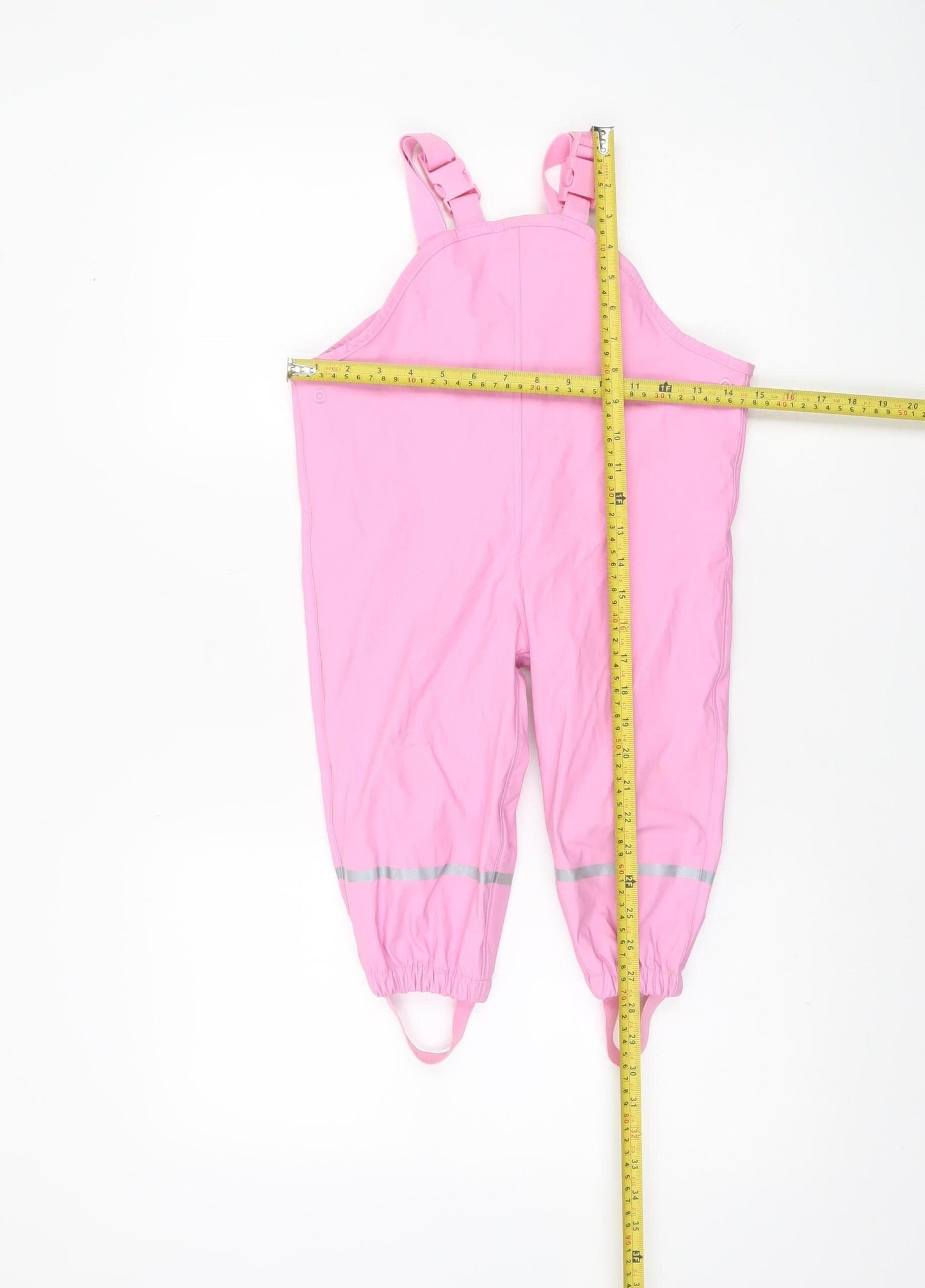 Lupilu Pink Waterproof Ski Salopettes Unisex Baby 18-24 Months Adjustable Lined