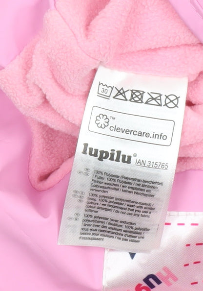 Lupilu Pink Waterproof Ski Salopettes Unisex Baby 18-24 Months Adjustable Lined