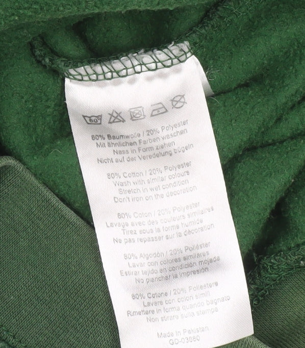 Mens UK Size M James & Nicholson Green Pullover Sweatshirt