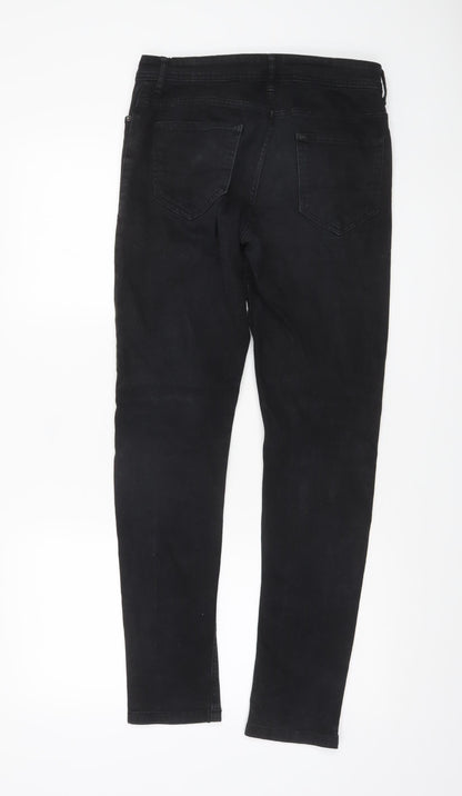 Denim Co. Men's Black Skinny Jeans 34W 32L Slim Fit Stretch Denim