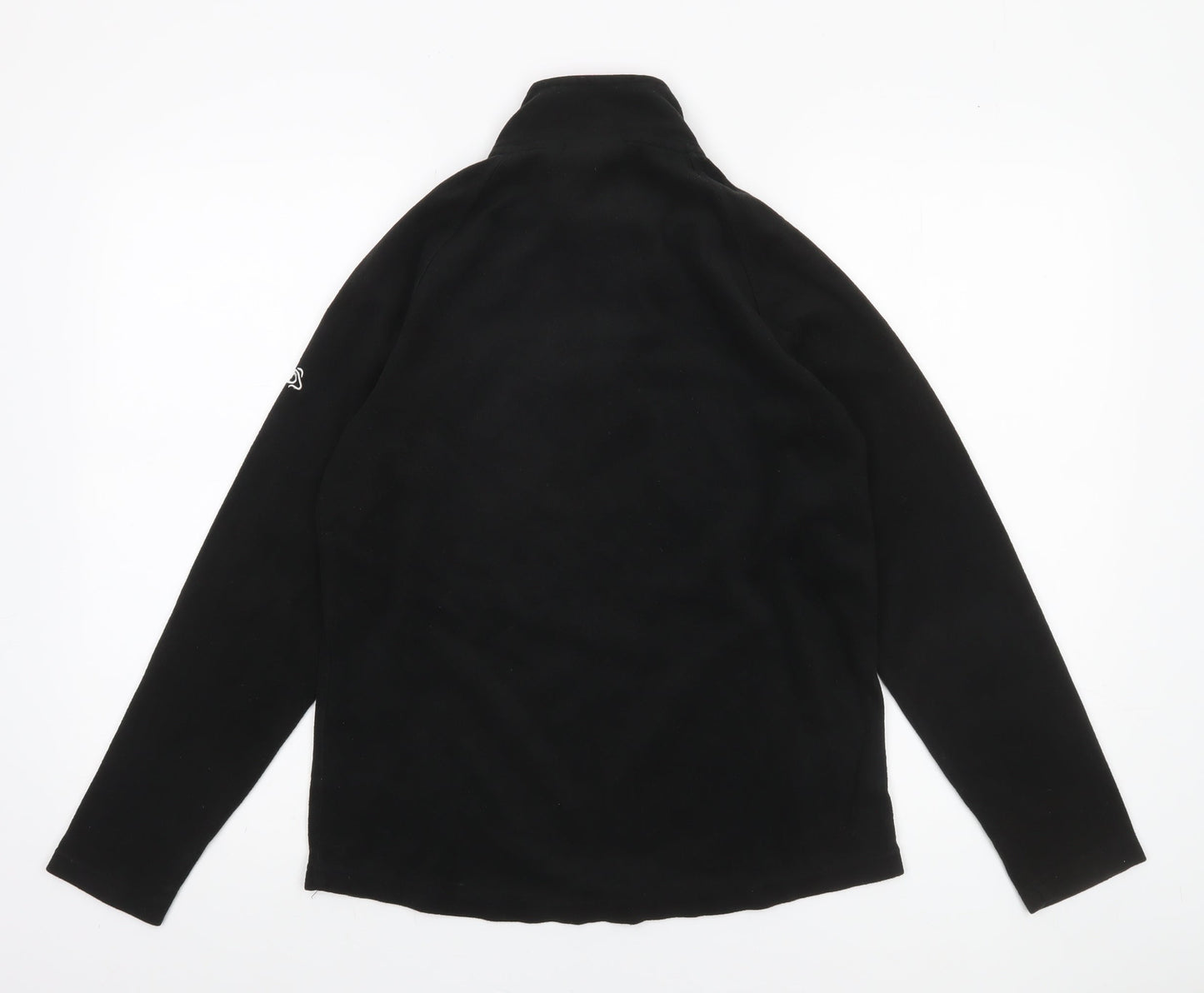 Craghoppers Women Black Fleece Pullover 1/2 Zip Sweatshirt UK 12