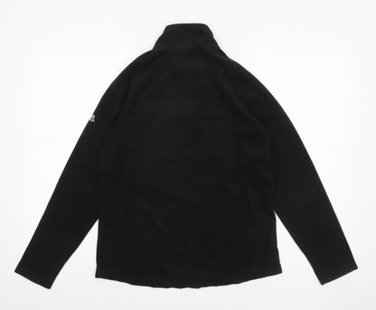 Craghoppers Women Black Fleece Pullover 1/2 Zip Sweatshirt UK 12