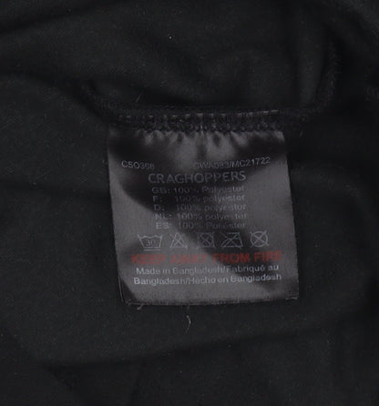 Craghoppers Women Black Fleece Pullover 1/2 Zip Sweatshirt UK 12