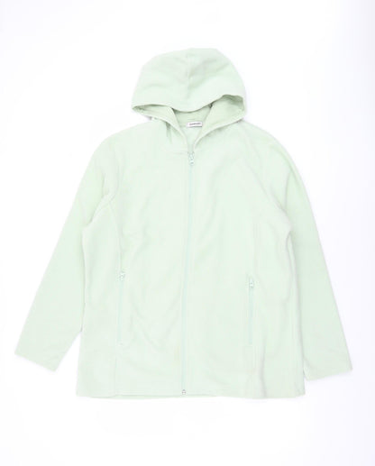 Womens UK Size S Damart Green Full Zip Sweatshirt