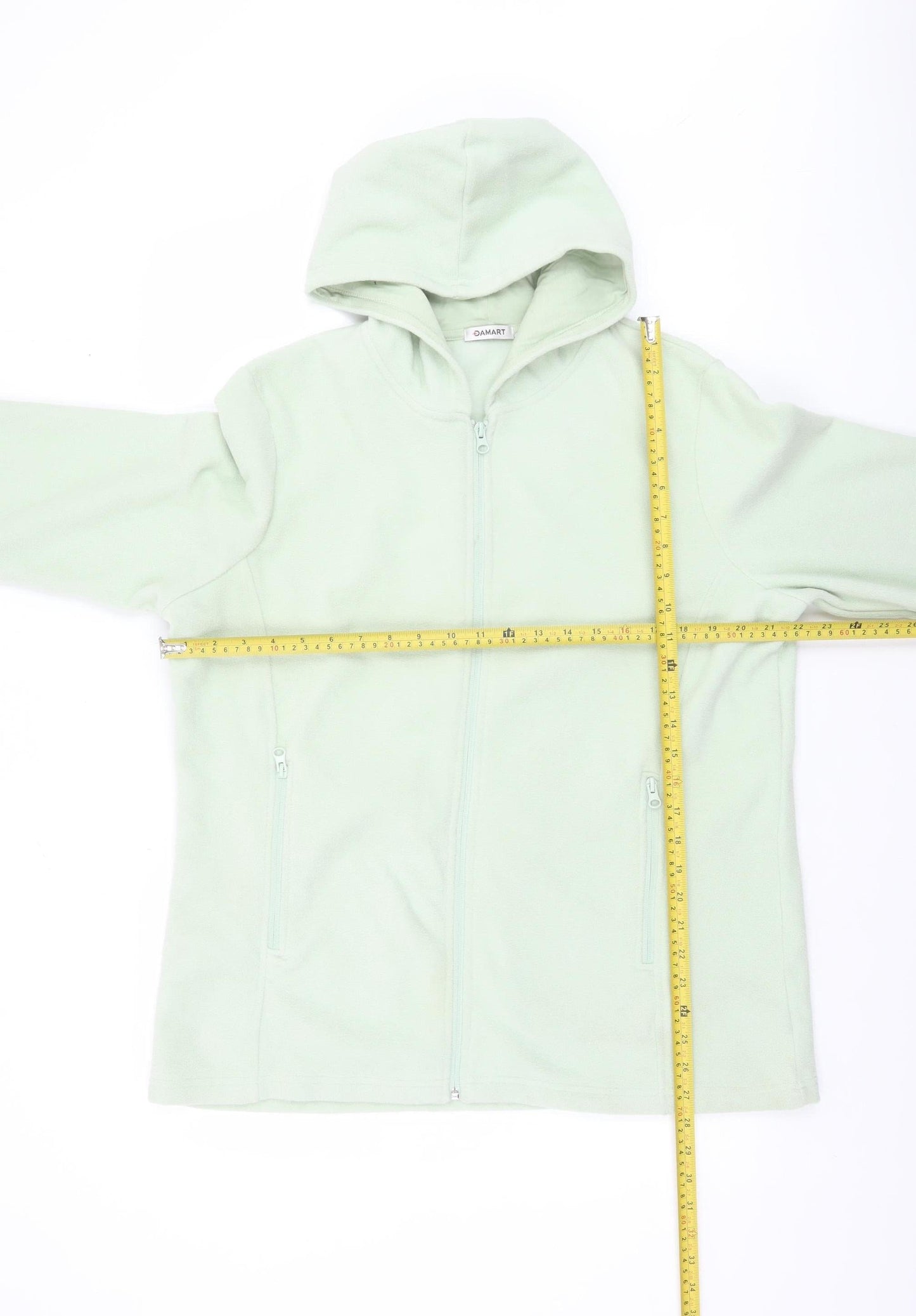 Womens UK Size S Damart Green Full Zip Sweatshirt
