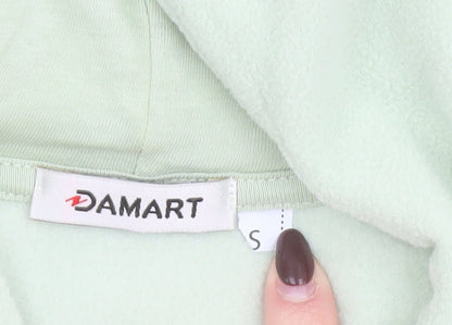 Womens UK Size S Damart Green Full Zip Sweatshirt