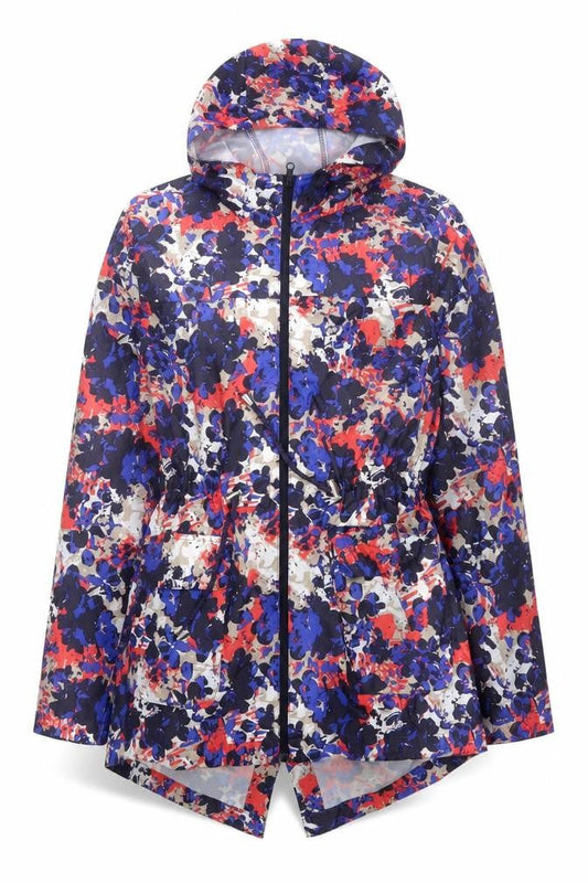 Brave Soul Womens Multicoloured Hooded Rain Coat Jacket Size 12