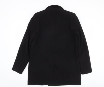 Zara Women’s Black Double-Breasted Blazer Jacket Size M Tailored