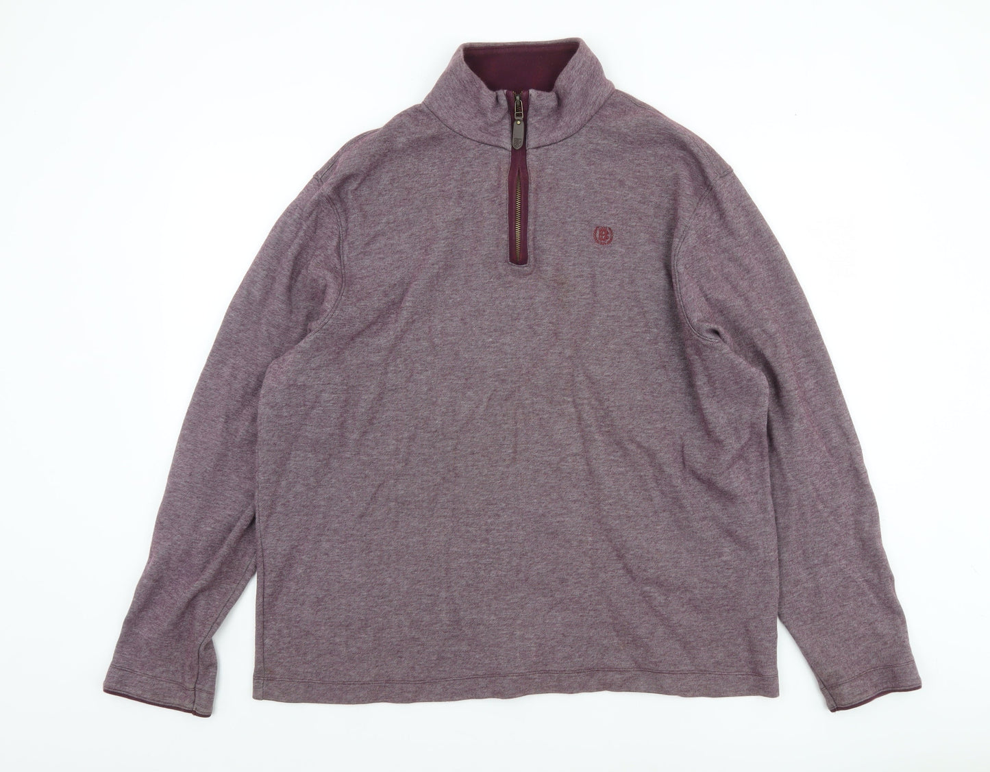 Mens UK Size XL Marks and Spencer Purple Pullover Sweatshirt