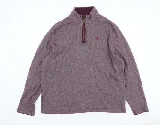 Mens UK Size XL Marks and Spencer Purple Pullover Sweatshirt