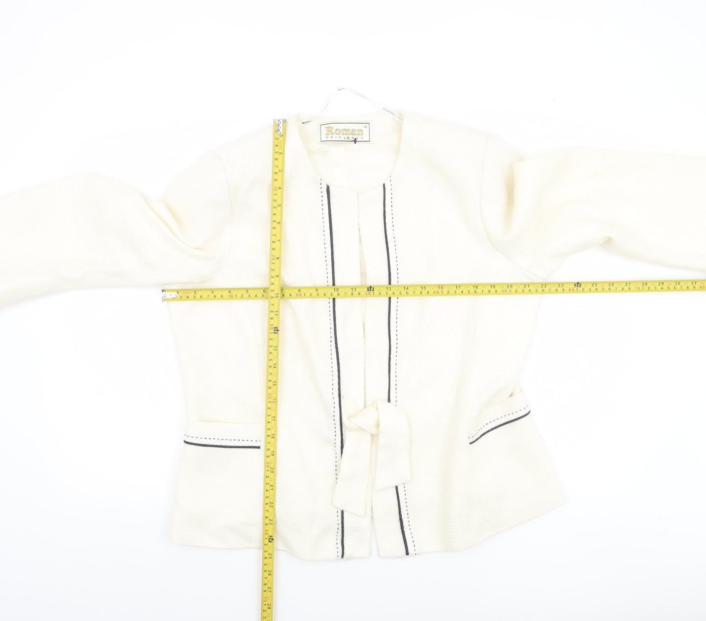 Womens UK Size 18 Roman Originals Regular Ivory Blazer