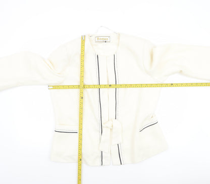 Womens UK Size 18 Roman Originals Regular Ivory Blazer