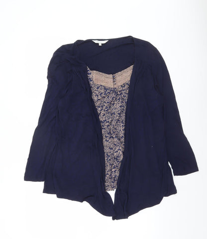 Womens UK Size 16 John Rocha Blue Tunic Blouse
